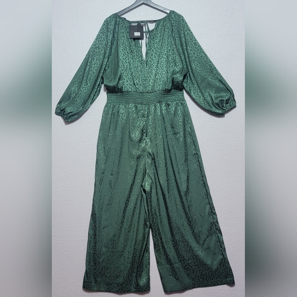 Marc New‎ York Stylish Green Jumpsuit Size XL. #662 - Picture 3 of 9